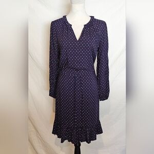 *NWT* Draper James Dark Blue Polka Dot Dress